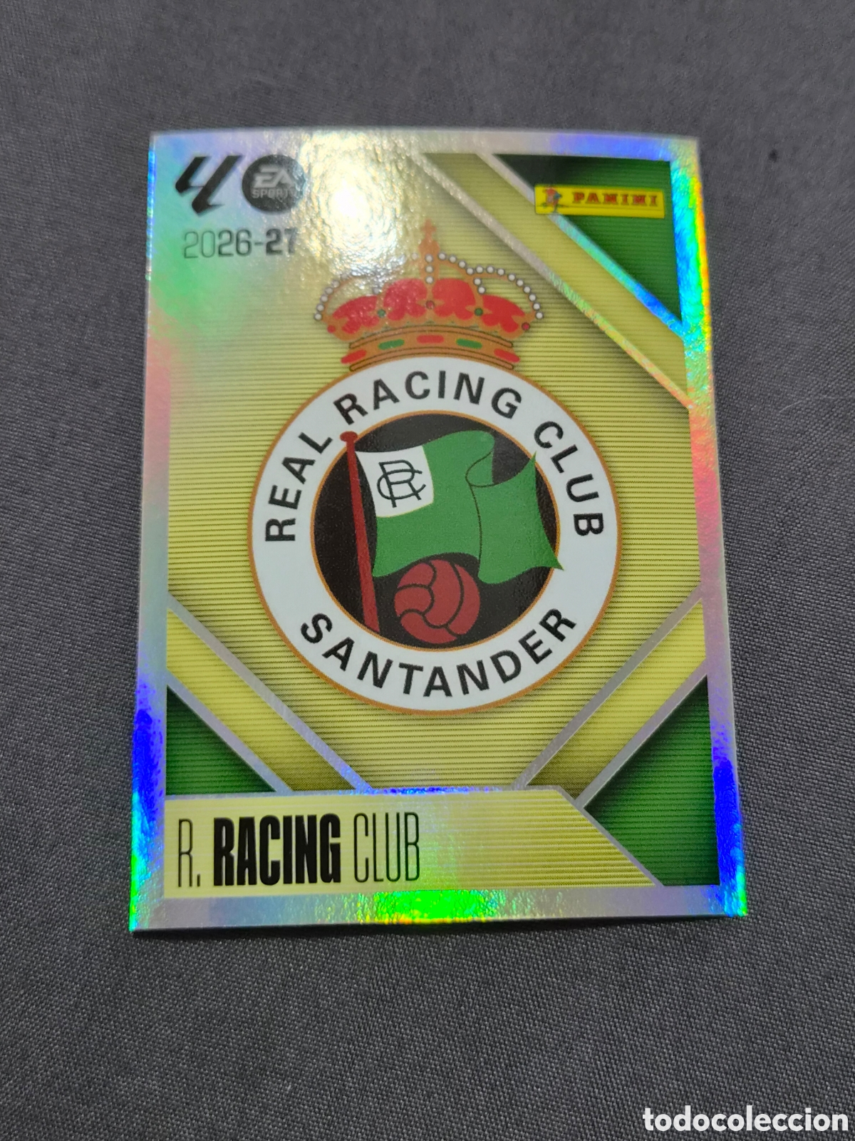 Coleccionismo cromos antiguos: 1 - ESCUDO RACING LIGA ESTE 2026 2027