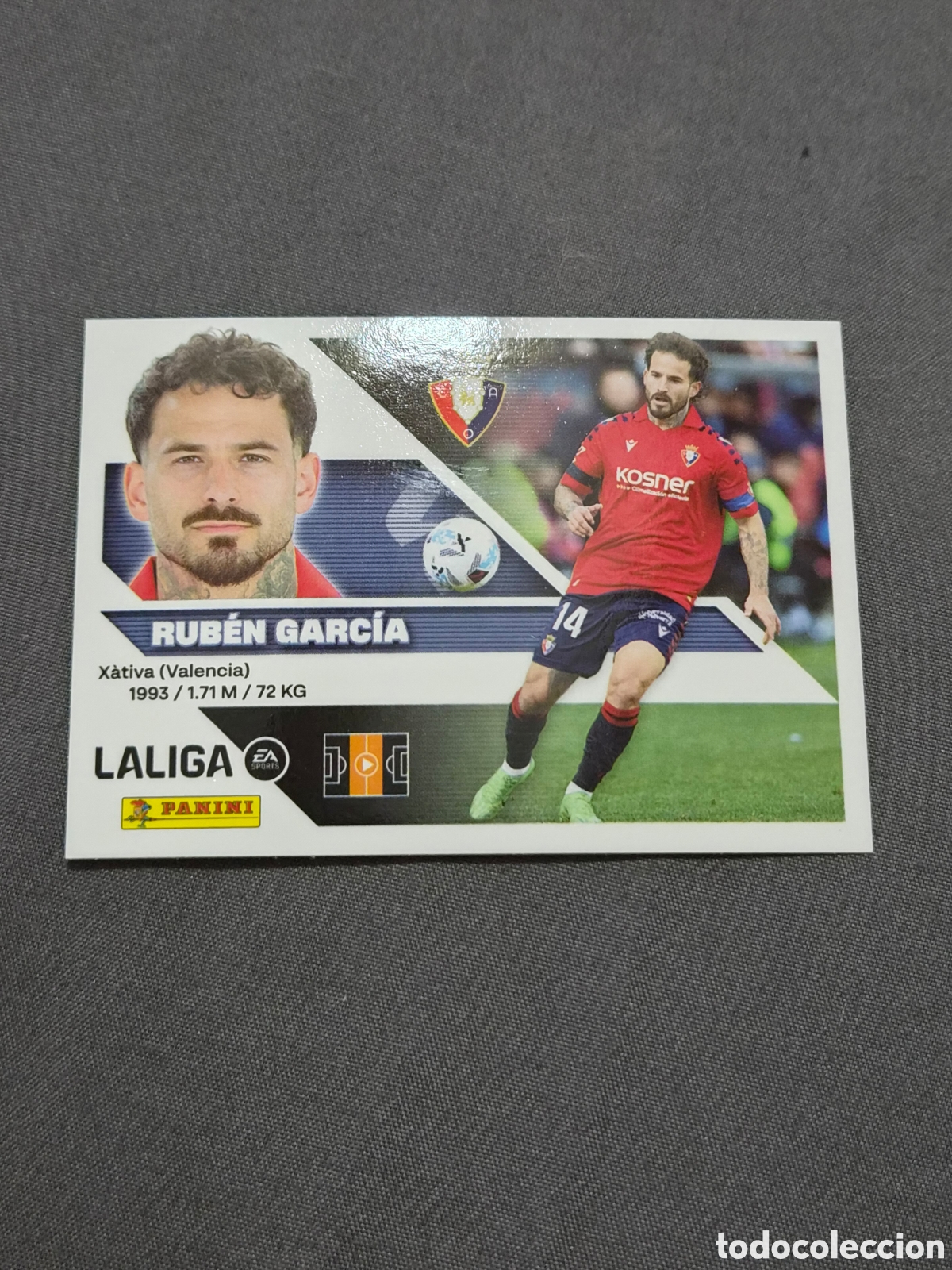 Coleccionismo cromos antiguos: 14 - RUB&Eacute;N GARC&Iacute;A, OSASUNA LIGA ESTE 2026 2027