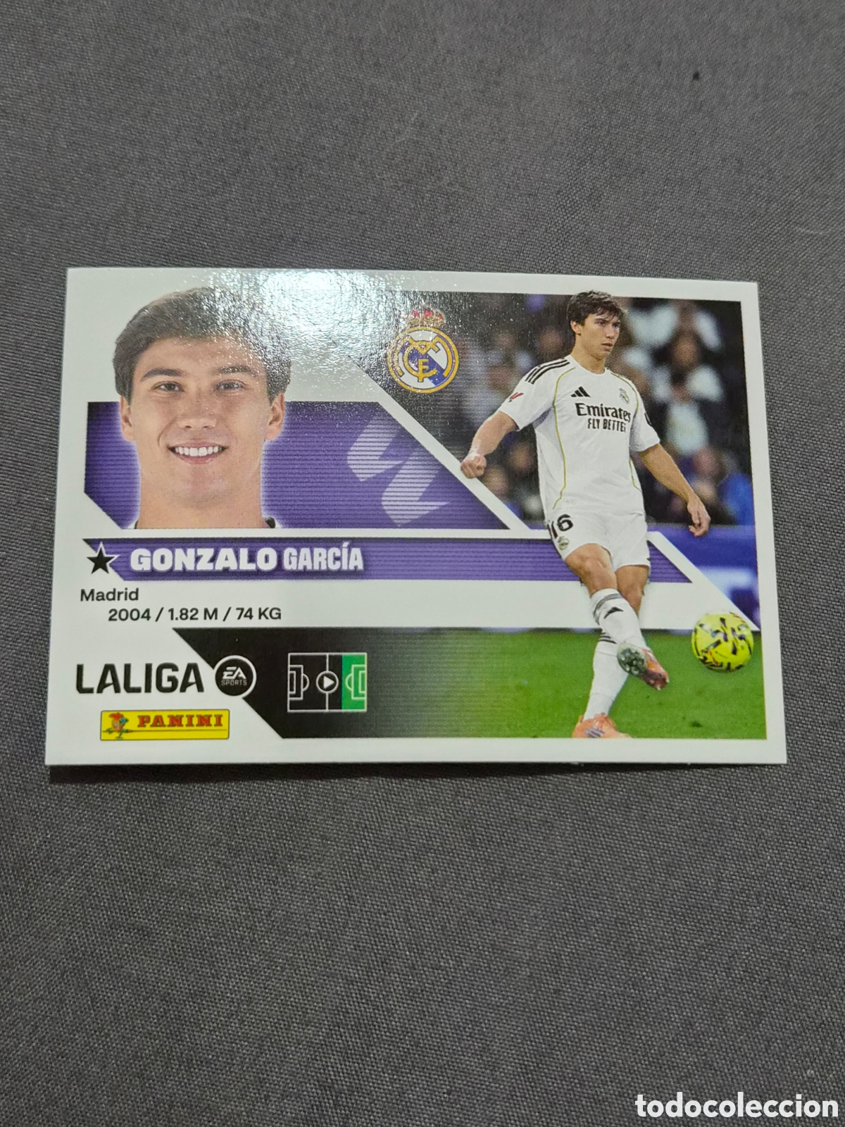 Coleccionismo cromos antiguos: 17 - GONZALO, REAL MADRID LIGA ESTE 2026 2027