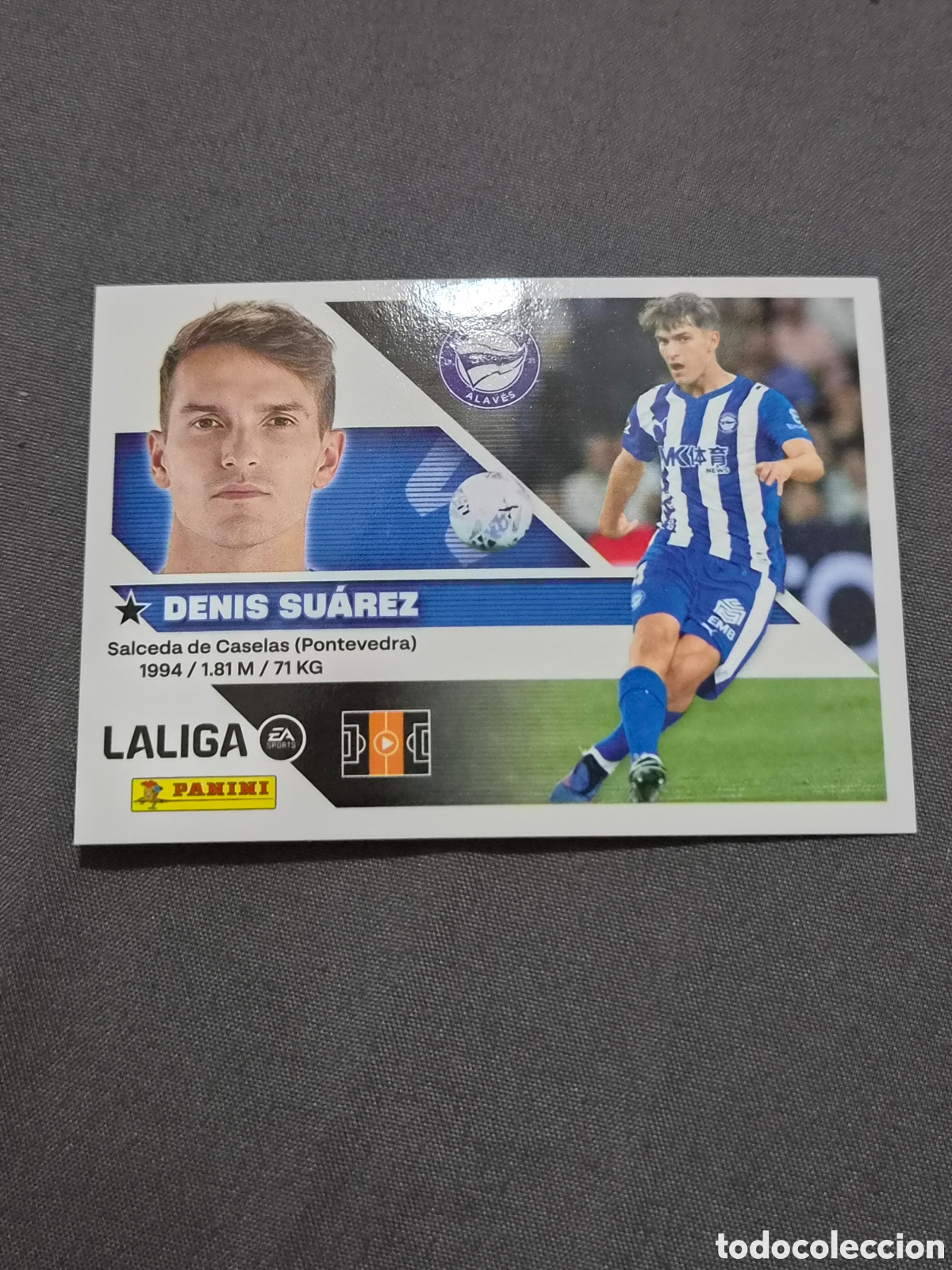 Coleccionismo cromos antiguos: 16 - DENIS SU&Aacute;REZ, ALAVES LIGA ESTE 2026 2027
