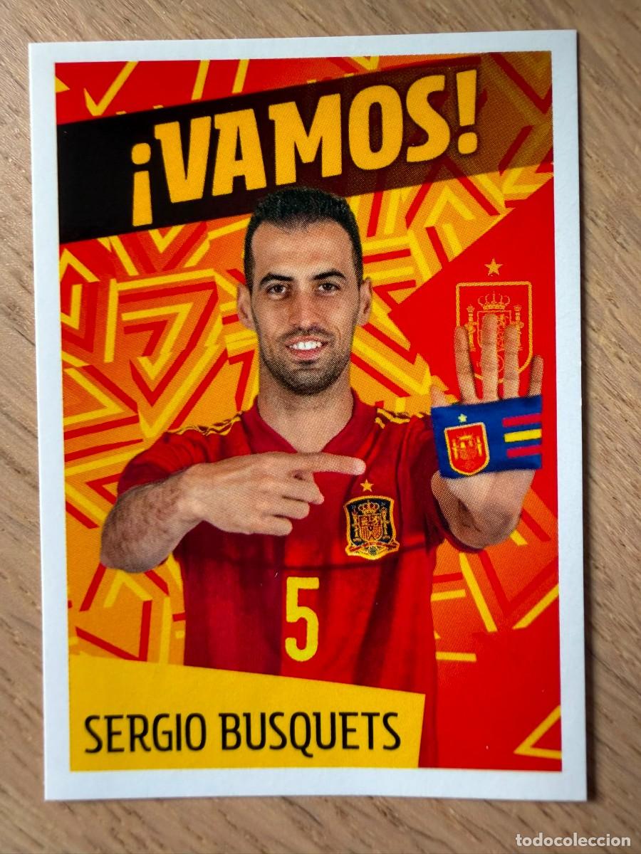 Coleccionismo cromos antiguos: 22 SERGIO BUSQUET LOS IDOLOS DE LA ROJA CRACKS CARREFOUR ESPA&Ntilde;A MUNDIAL 2022 22 SIN PEGAR PANINI