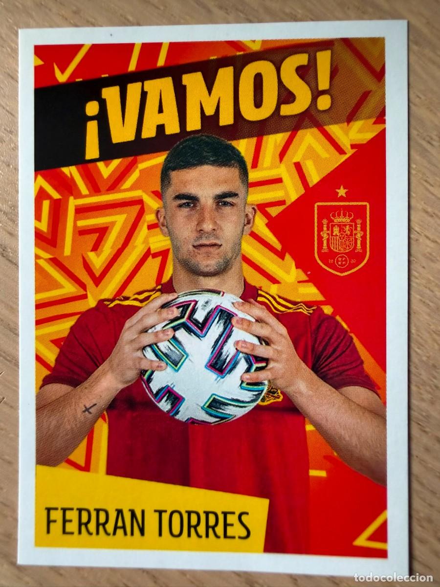 Coleccionismo cromos antiguos: 37 FERRAN TORRES LOS IDOLOS DE LA ROJA CRACKS CARREFOUR ESPA&Ntilde;A MUNDIAL 2022 22 SIN PEGAR PANINI