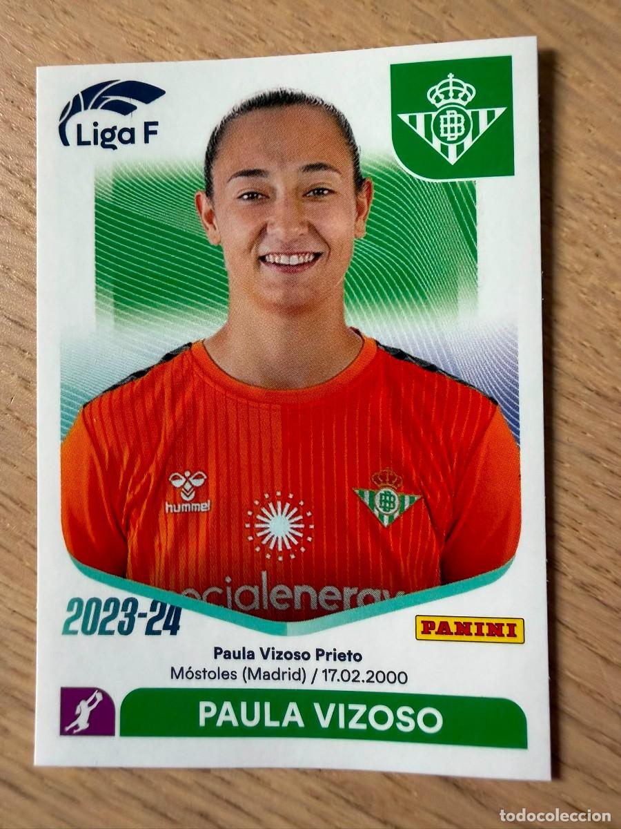 Coleccionismo cromos antiguos: 64 PAULA VIZOSO REAL BETIS 23 24 2023 2024 LIGA F FEMENINIA PANINI SIN PEGAR STICKER