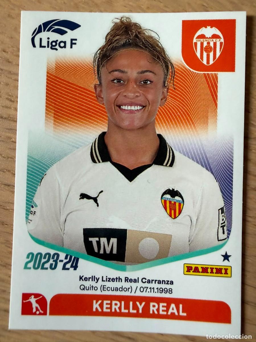 Coleccionismo cromos antiguos: 286 KERLLY REAL VALENCIA FEMENINO 23 24 2023 2024 LIGA F FEMENINIA PANINI SIN PEGAR STICKER