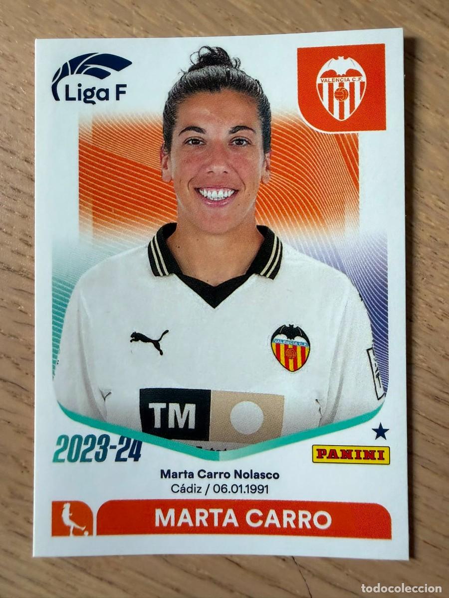 Coleccionismo cromos antiguos: 291 MARTA CARRO VALENCIA FEMENINO 23 24 2023 2024 LIGA F FEMENINIA PANINI SIN PEGAR STICKER