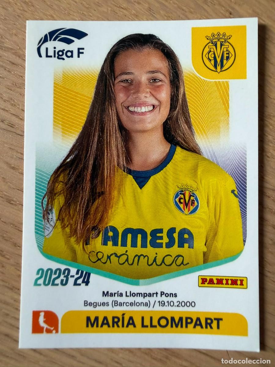 Coleccionismo cromos antiguos: 316 MARIA LLOMPART VILLARREAL 23 24 2023 2024 LIGA F FEMENINA PANINI SIN PEGAR STICKER