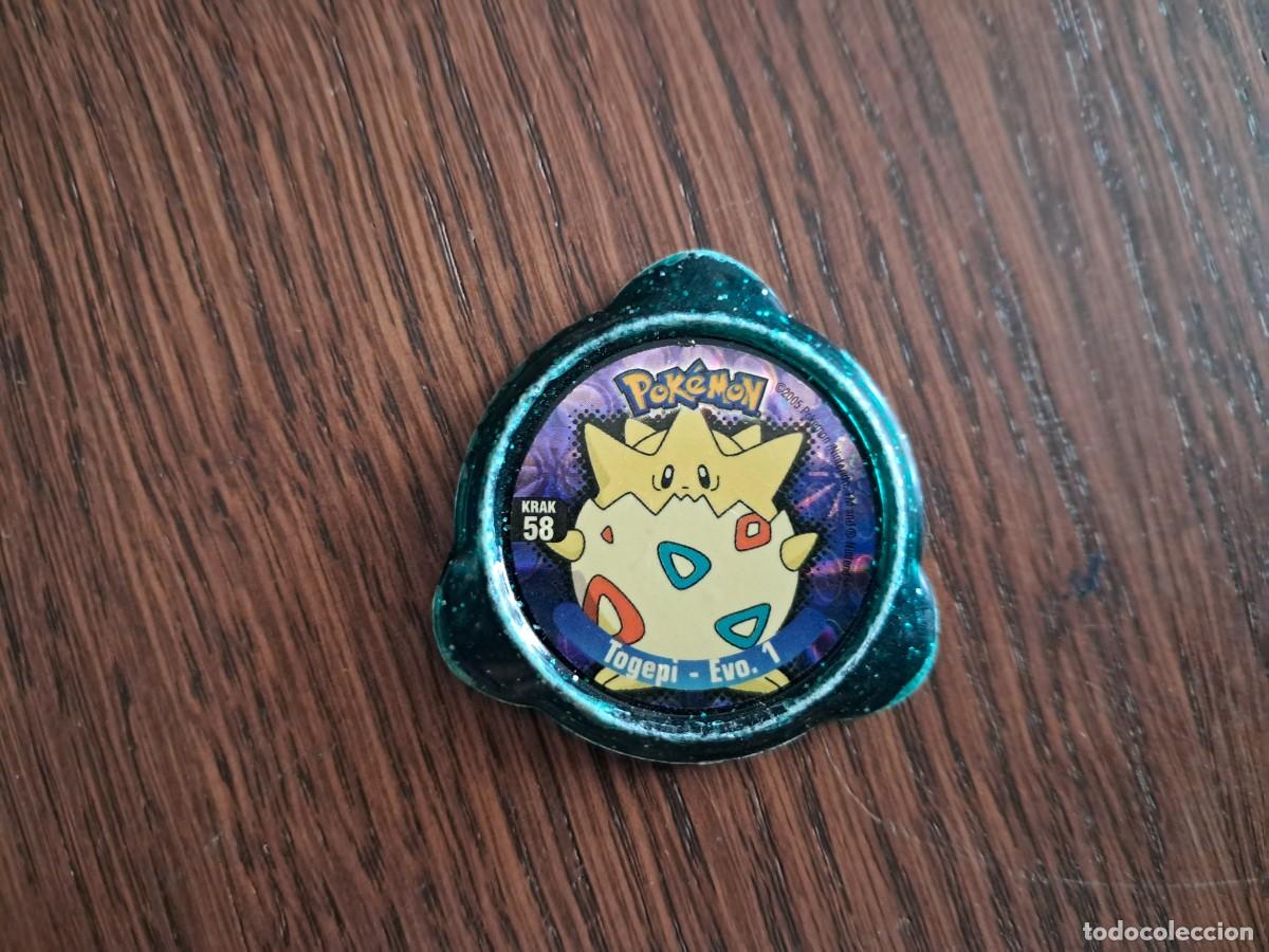 Coleccionismo cromos antiguos: tazo Pokemon Krak N&ordm; 58 Togepi - Evo. 1. Kraks Panini.