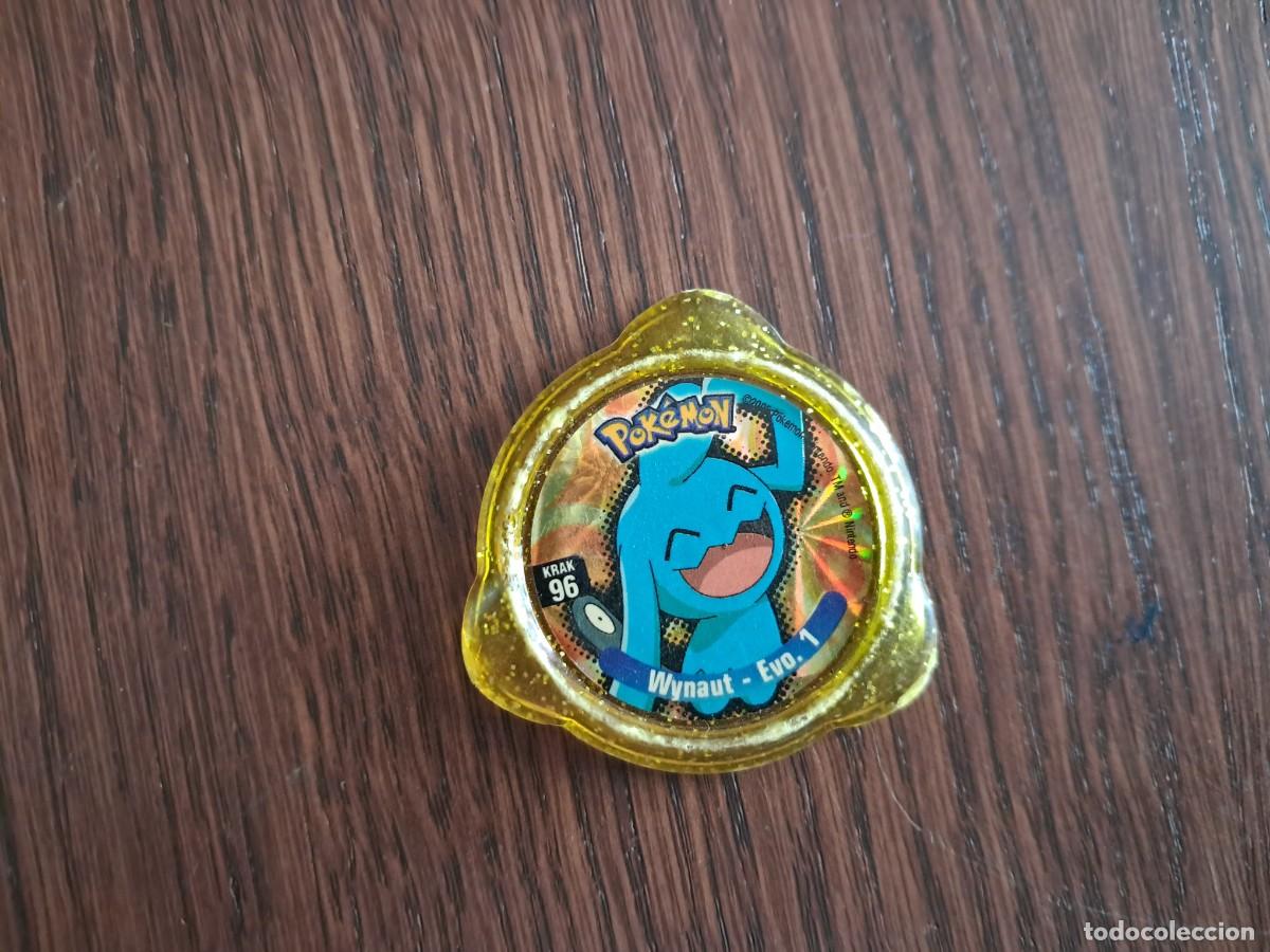 Coleccionismo cromos antiguos: COLECCI&Oacute;N TAZOS PANINI POK&Eacute;MON KRAKS TAZO CAPS POGS KRAK 96 WYNAUT EVOLUCI&Oacute;N EVO. 1