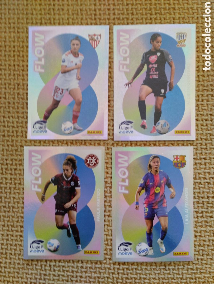 Coleccionismo cromos antiguos: Lote cromos Liga F moeve FLOW 2025-26 Panini