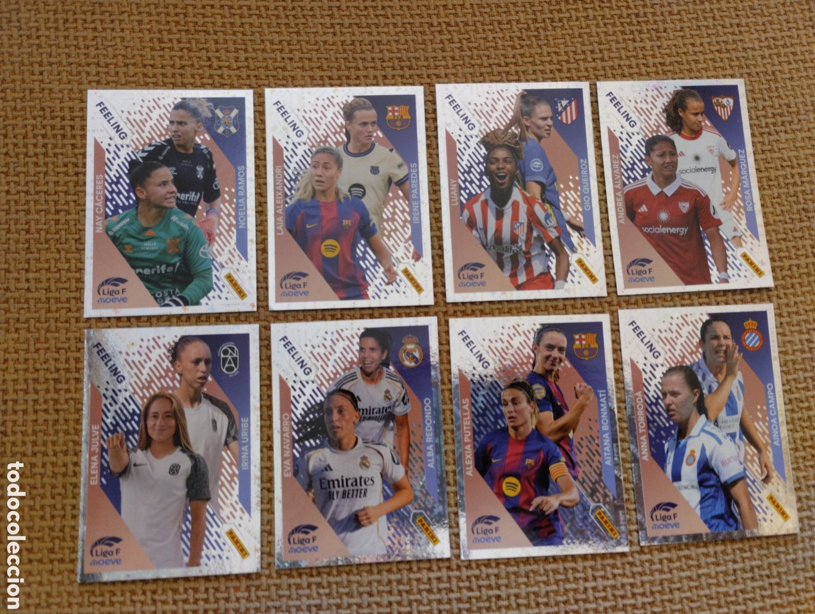 Coleccionismo cromos antiguos: Lote cromos Liga F moeve FEELING 2025-26 Panini
