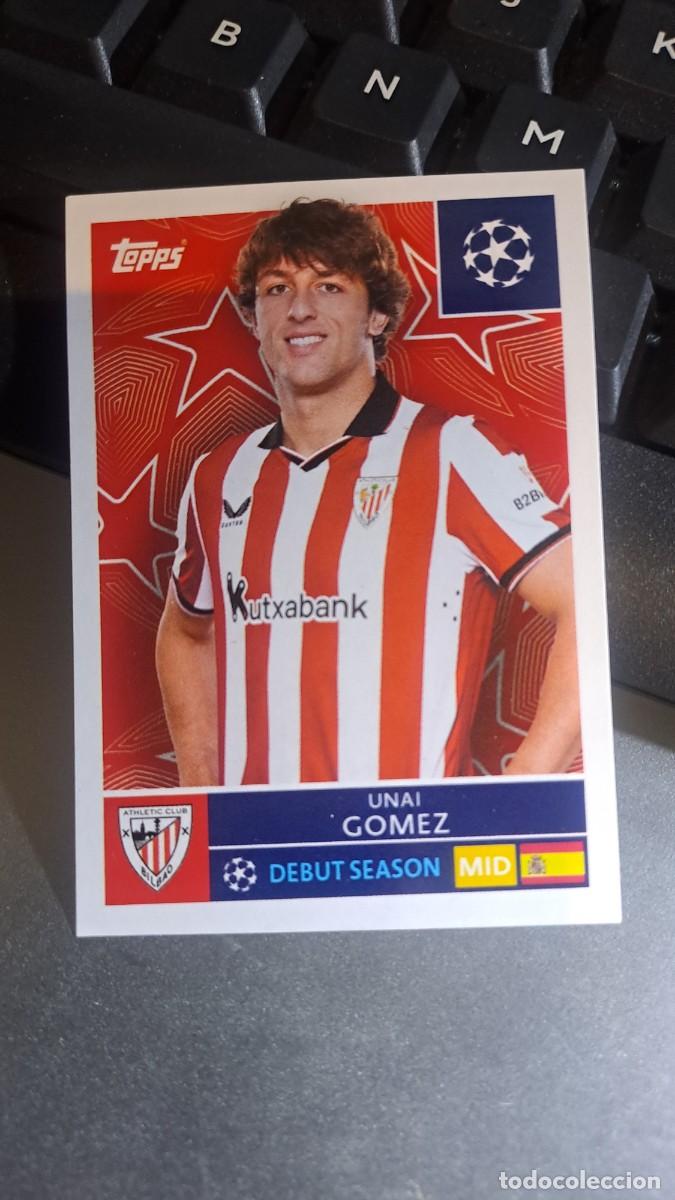 Coleccionismo cromos antiguos: CROMO UNAI GOMEZ 109 ATHLETIC CLUB DE BILBAO CHAMPIONS LEAGUE 2025 2026 25 26 TOPPS NUNCA PEGADO