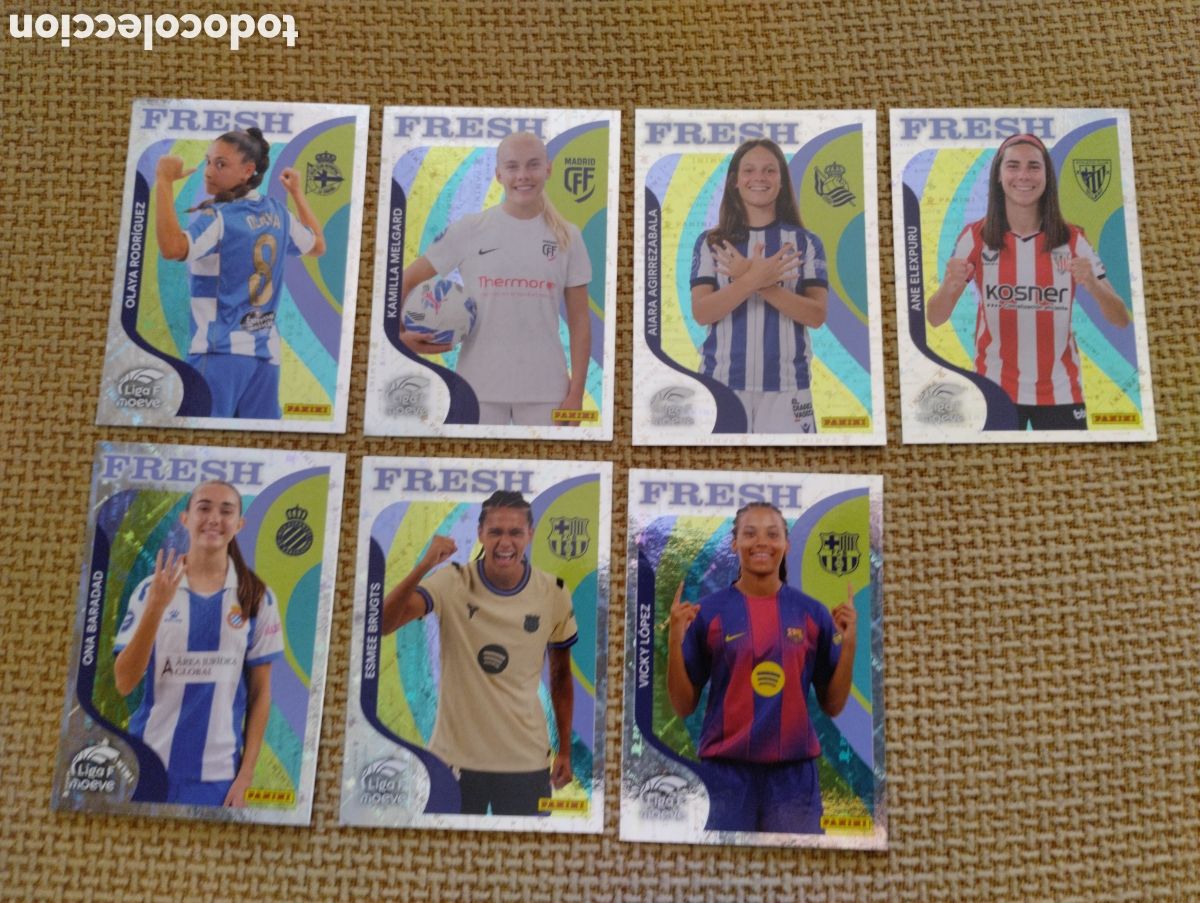 Coleccionismo cromos antiguos: Lote cromos Liga F moeve FRESH 2025-26 Panini