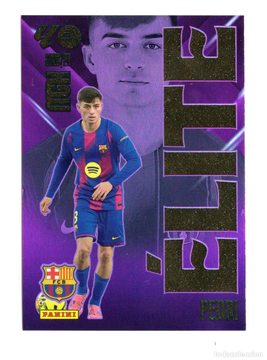 Coleccionismo cromos antiguos: 15 PEDRI ELITE FC BARCELONA PANINI MEGACRACKS 26 27