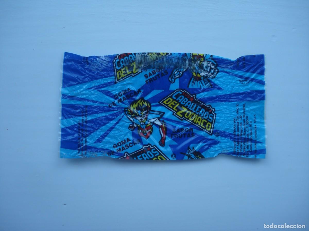 Coleccionismo cromos antiguos: LOS CABALLEROS DEL ZODIACO ENVOLTORIO CROMOS CHICLES! WRAPPER KAUGUMMI BILDER BUBBLE GUM!