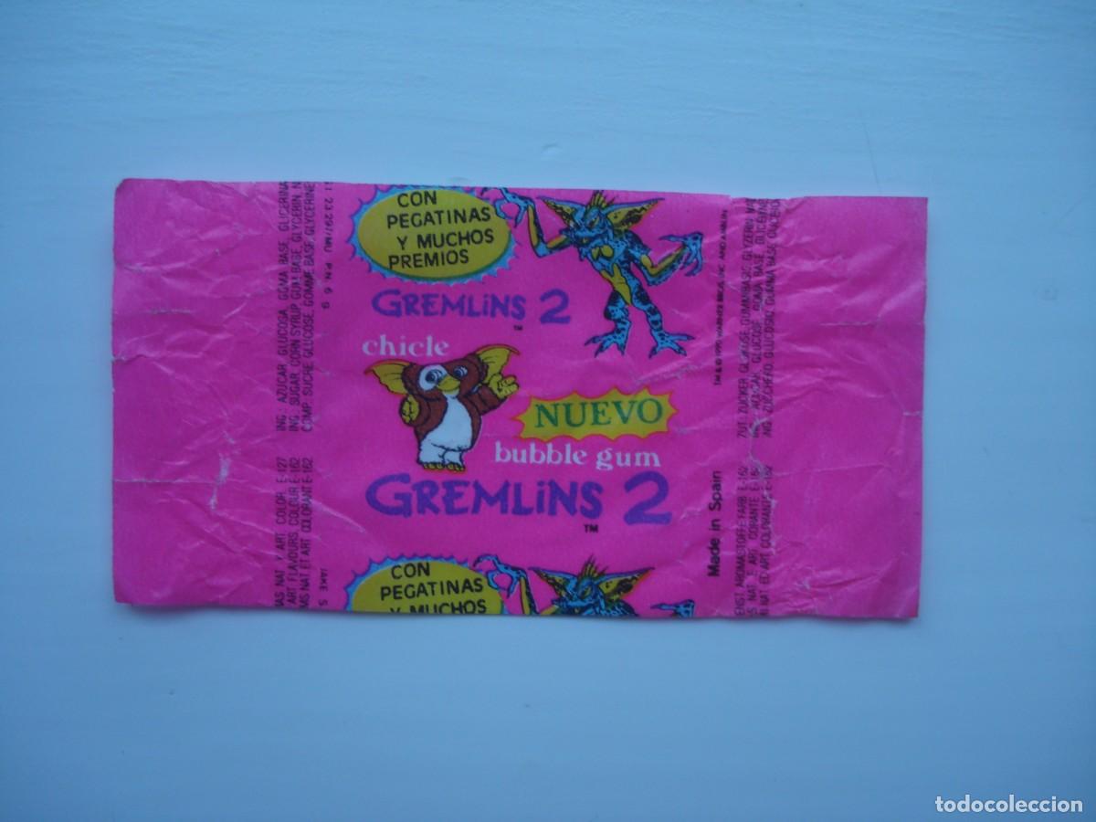 Coleccionismo cromos antiguos: GREMLINS 2 JAKE ENVOLTORIO CROMOS CHICLES! WRAPPER KAUGUMMI BILDER BUBBLE GUM!
