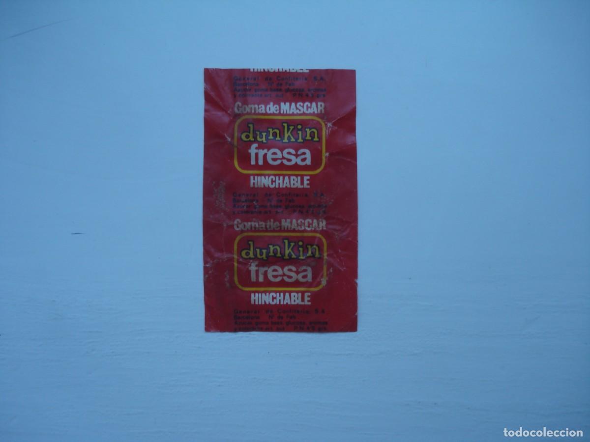 Coleccionismo cromos antiguos: DUNKIN FRESA ENVOLTORIO CROMOS CHICLES! WRAPPER KAUGUMMI BILDER BUBBLE GUM!