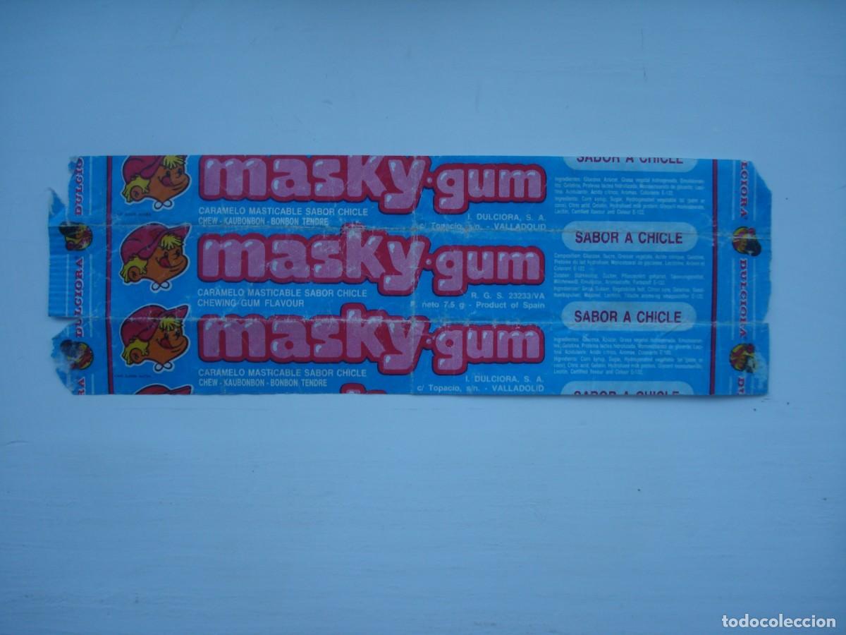 Coleccionismo cromos antiguos: MASKY GUM DULCIORA ENVOLTORIO CROMOS CHICLES! WRAPPER KAUGUMMI BILDER BUBBLE GUM!