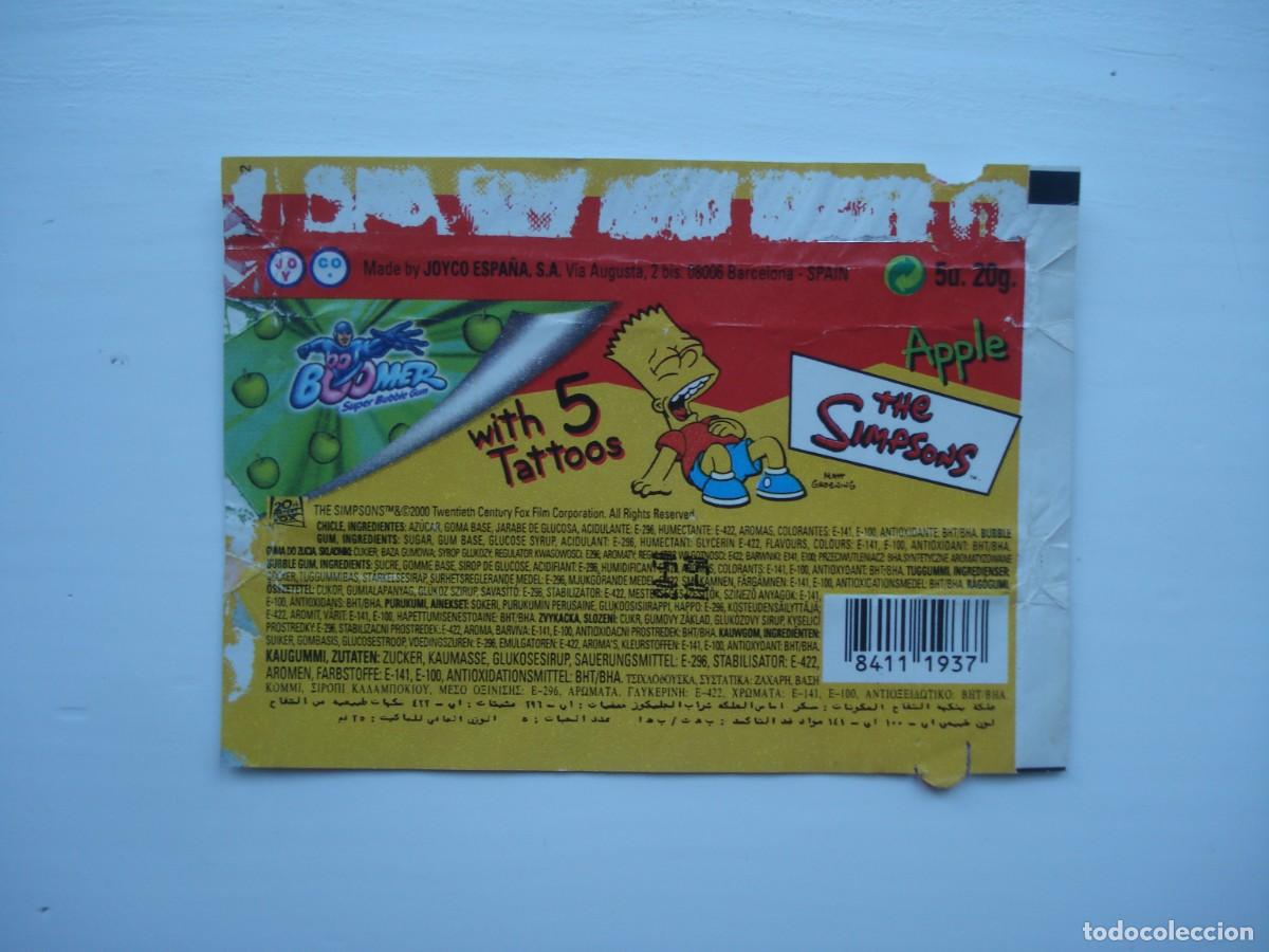 Sammeln alte Sammelbilder: BOOMER SIMPSONS ENVOLTORIO CROMOS CHICLES! WRAPPER KAUGUMMI BILDER BUBBLE GUM!