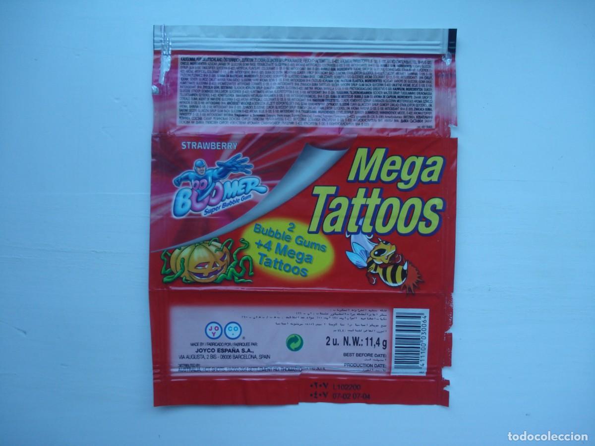 Sammeln alte Sammelbilder: BOOMER MEGA TATTOOS ENVOLTORIO CROMOS CHICLES! WRAPPER KAUGUMMI BILDER BUBBLE GUM!
