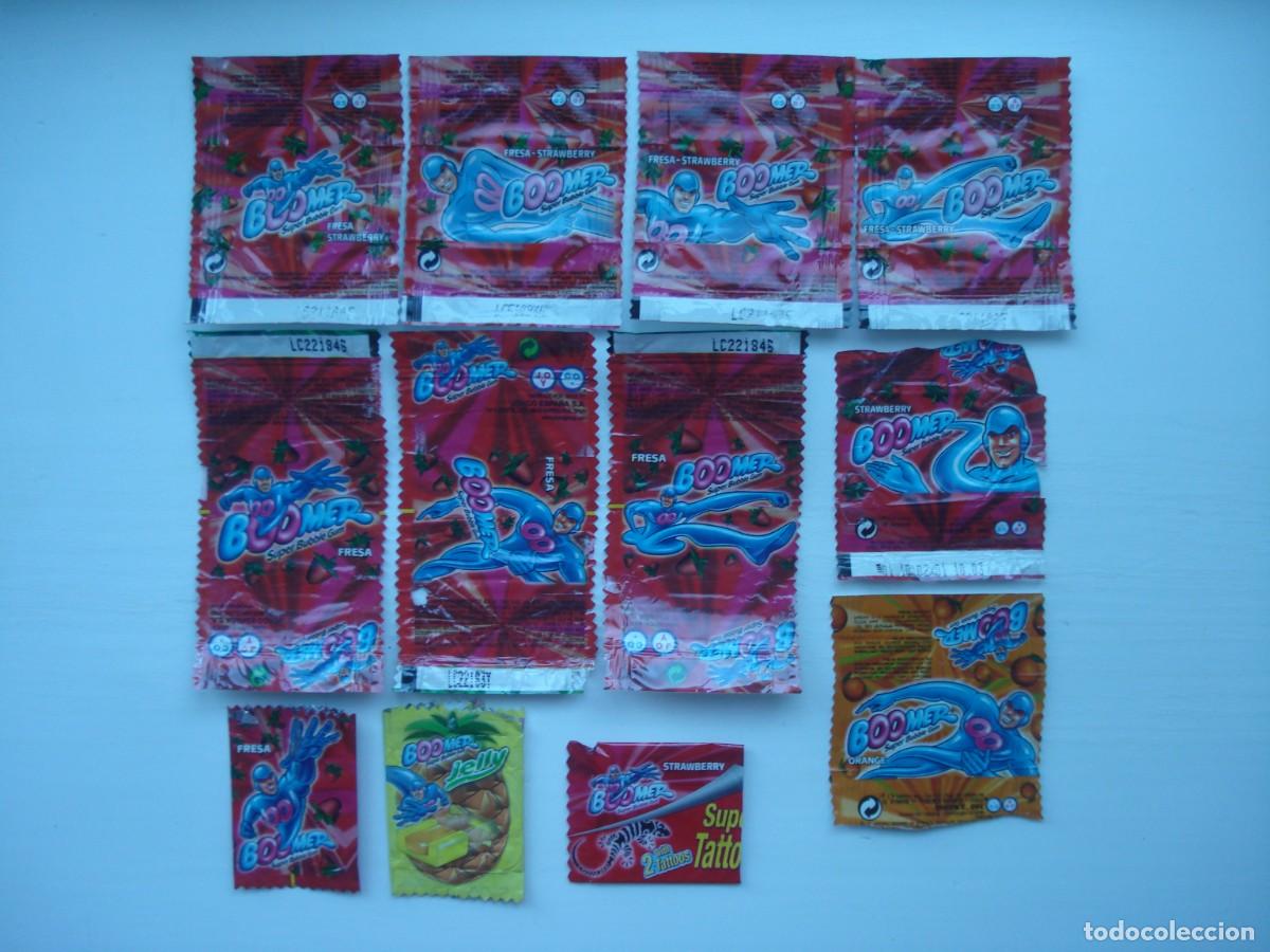 Sammeln alte Sammelbilder: 12 DIFERENTES ENVOLTORIOS BOOMER CROMOS CHICLES! KAUGUMMI BILDER WRAPPERS BUBBLE GUM!