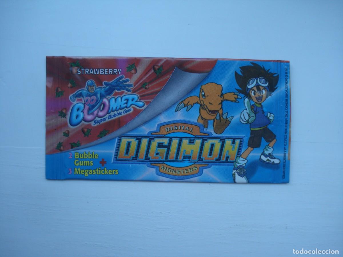 Coleccionismo cromos antiguos: BOOMER DIGIMON ENVOLTORIO CROMOS CHICLES! WRAPPER KAUGUMMI BILDER BUBBLE GUM!