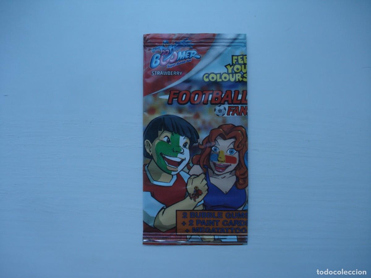 Coleccionismo cromos antiguos: BOOMER FOOTBALL FAN ENVOLTORIO CROMOS CHICLES! WRAPPER KAUGUMMI BILDER BUBBLE GUM!
