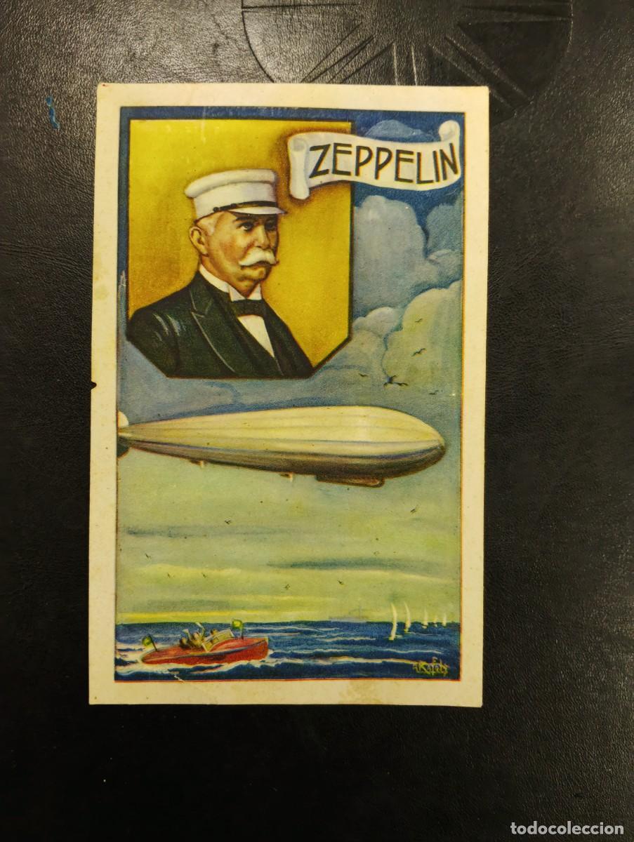 Coleccionismo cromos antiguos: ANTIGUO CROMO FABRICA DE CHOCOLATES PE&Ntilde;AGOLOSA - HOMBRES EMINENTES CONDE DE ZEPPELIN SERIE I N&ordm; 3