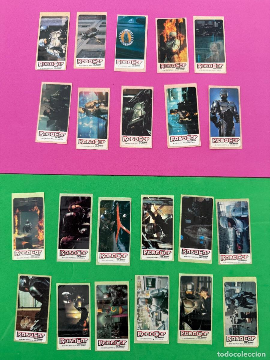 Coleccionismo cromos antiguos: Chicle Robocop Colecci&oacute;n completa 22 pegatinas - Leaf Iberia