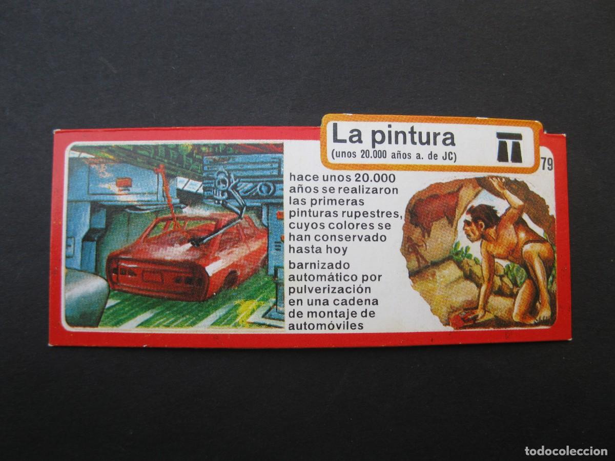 Coleccionismo cromos antiguos: LOS INVENTOS - CROMO - TARJETA N&ordm; 79 - LA PINTURA - BIMBO.