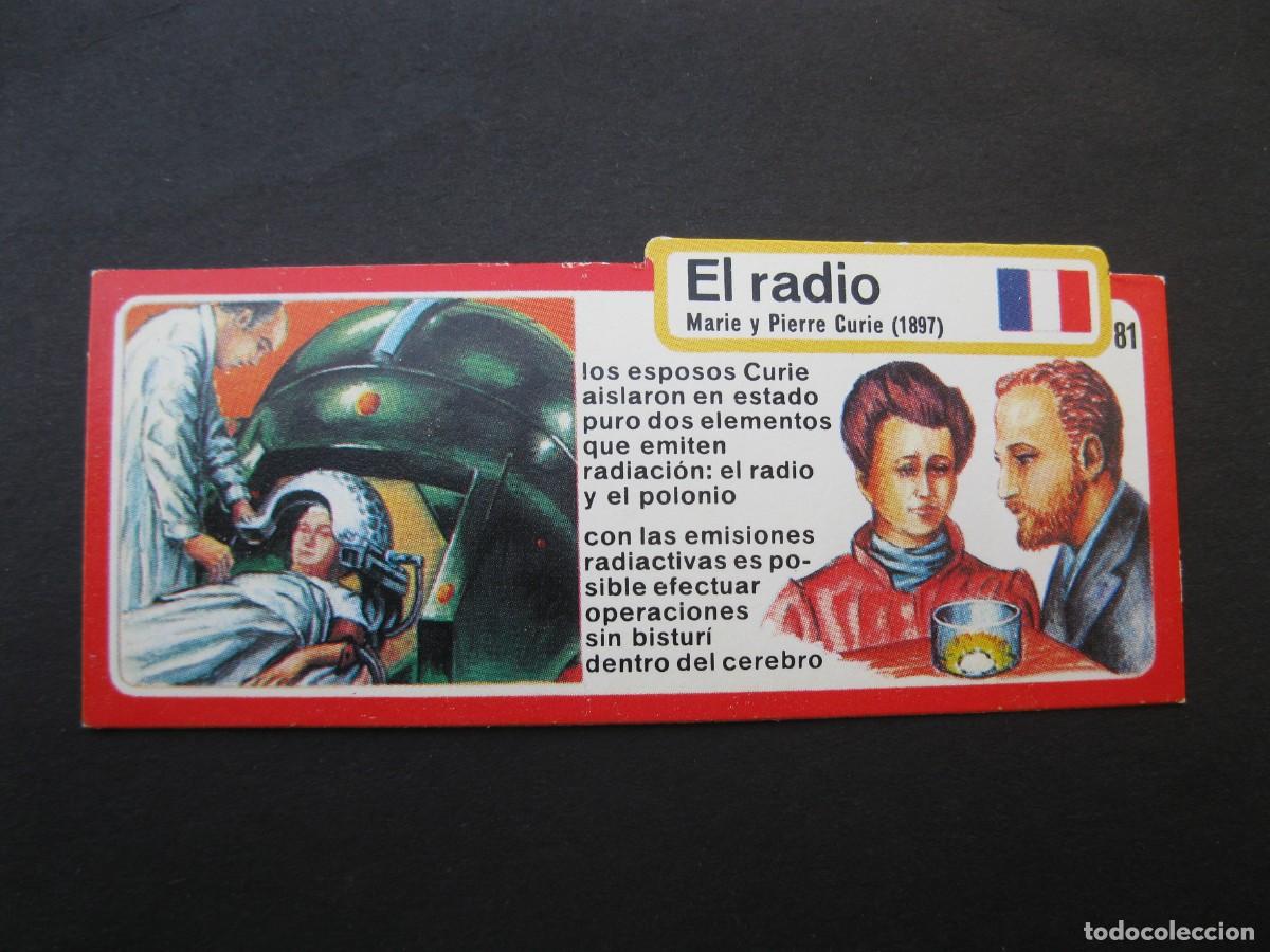 Coleccionismo cromos antiguos: LOS INVENTOS - CROMO - TARJETA N&ordm; 81 - EL RADIO - BIMBO.