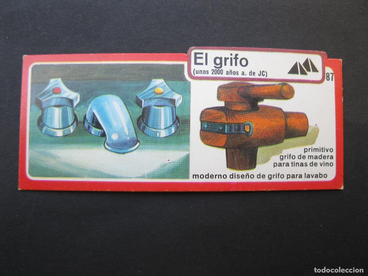 Coleccionismo cromos antiguos: LOS INVENTOS - CROMO - TARJETA N&ordm; 87 - EL GRIFO - BIMBO.