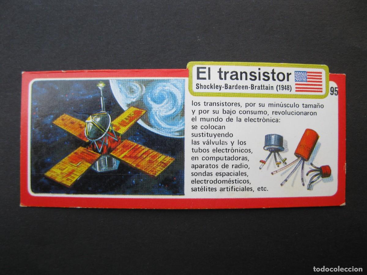 Coleccionismo cromos antiguos: LOS INVENTOS - CROMO - TARJETA N&ordm; 95 - EL TRANSISTOR - BIMBO.