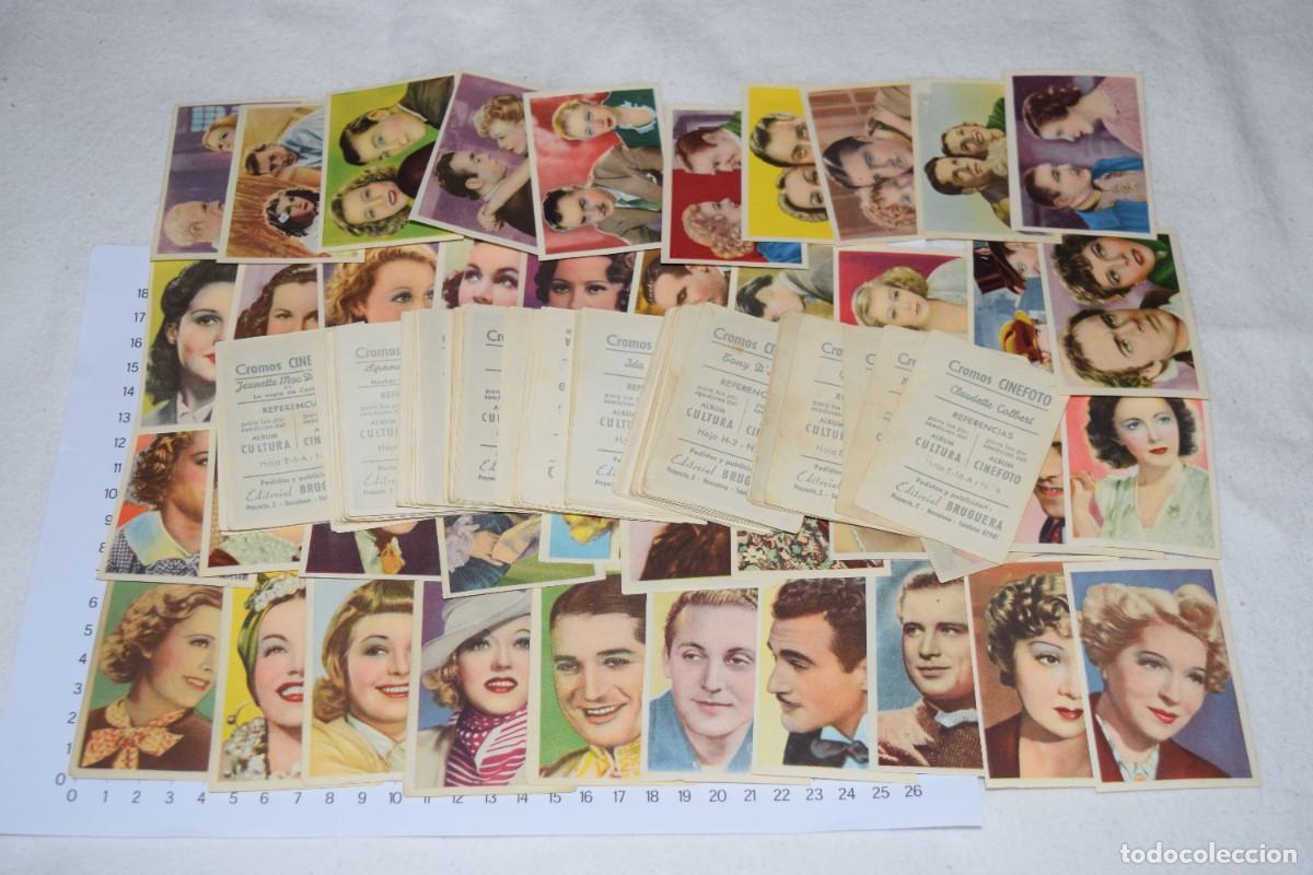 Coleccionismo cromos antiguos: 172 Cromos, fotoscromos - Cromos CINEFOTO / Editorial BRUGUERA - A&ntilde;os 40/50 - &iexcl;Mira fotos/detalles!