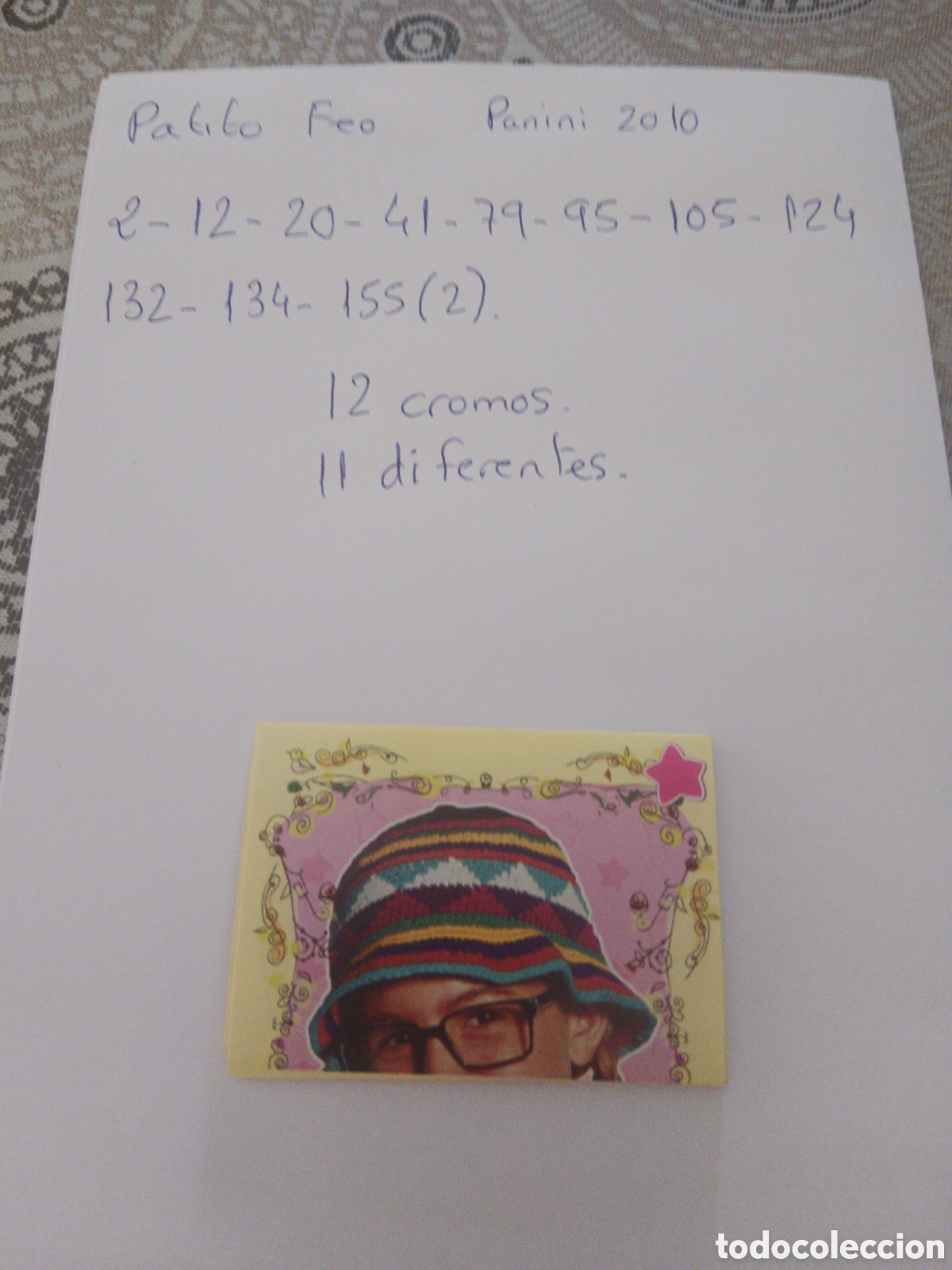Coleccionismo cromos antiguos: Cromos Patito Feo. Panini.