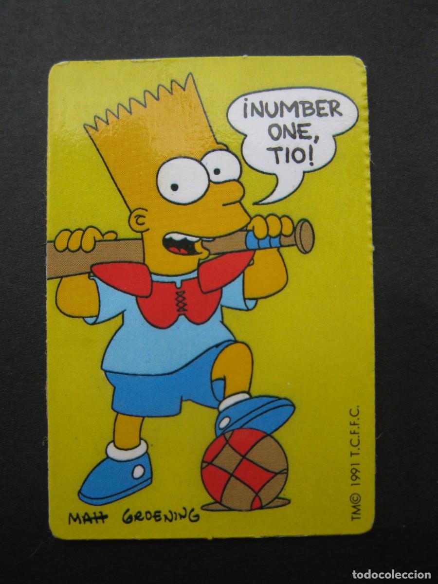 Coleccionismo cromos antiguos: LOS SIMPSON - CROMO - &iexcl;NUMBER ONE, TIO! - BOLLYCAO - NUNCA PEGADO.