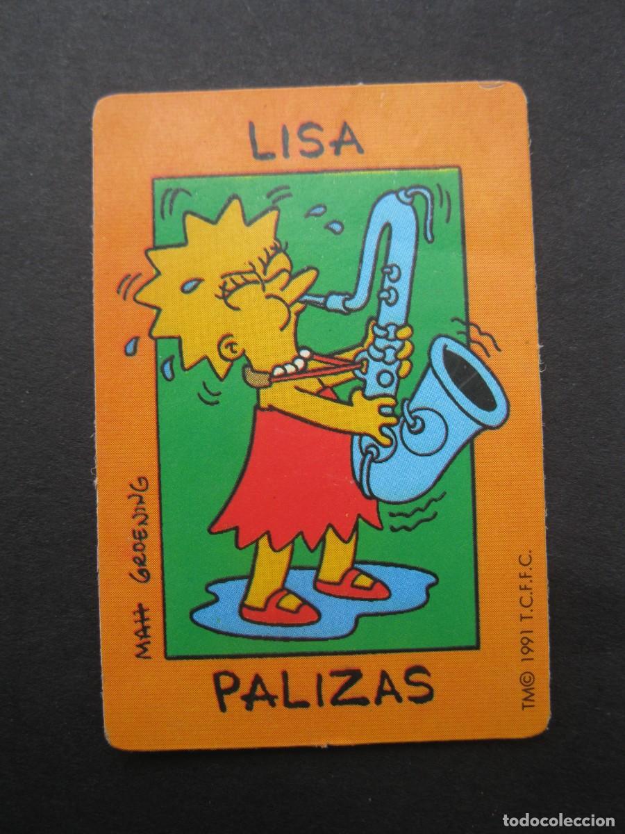 Coleccionismo cromos antiguos: LOS SIMPSON - CROMO - LISA PALIZAS - BOLLYCAO - NUNCA PEGADO.