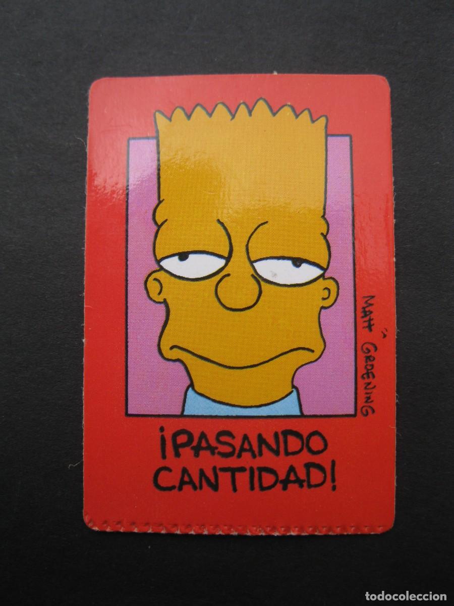 Coleccionismo cromos antiguos: LOS SIMPSON - CROMO - &iexcl;PASANDO CANTIDAD! - BOLLYCAO - NUNCA PEGADO.