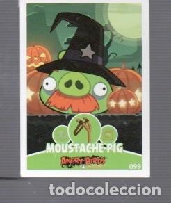 Coleccionismo cromos antiguos: CROMOS DE ANGRY BIRDS. IMAX EDITO A&Ntilde;O 2009 /12 N&ordm; 99 PERSONAJE MOUSTACHE - PIG