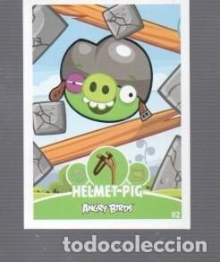 Coleccionismo cromos antiguos: CROMOS DE ANGRY BIRDS. IMAX EDITO A&Ntilde;O 2009 /12 N&ordm; 112 PERSONAJE HELMET - PIG