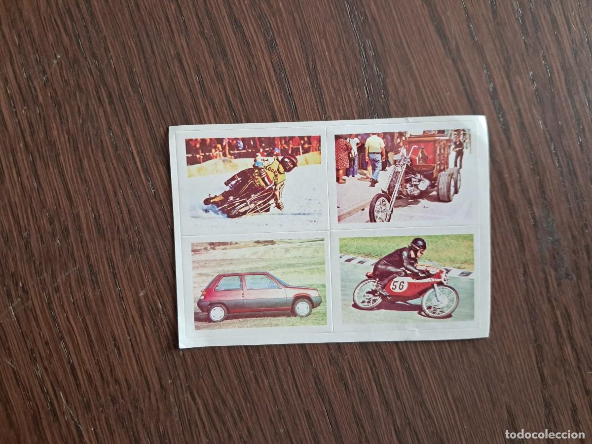 Coleccionismo cromos antiguos: cromo/pegatina SORPRESAS EL CUBANITO,Caramelos y golosinas. Renault 5, moto chopper, moto carreras..