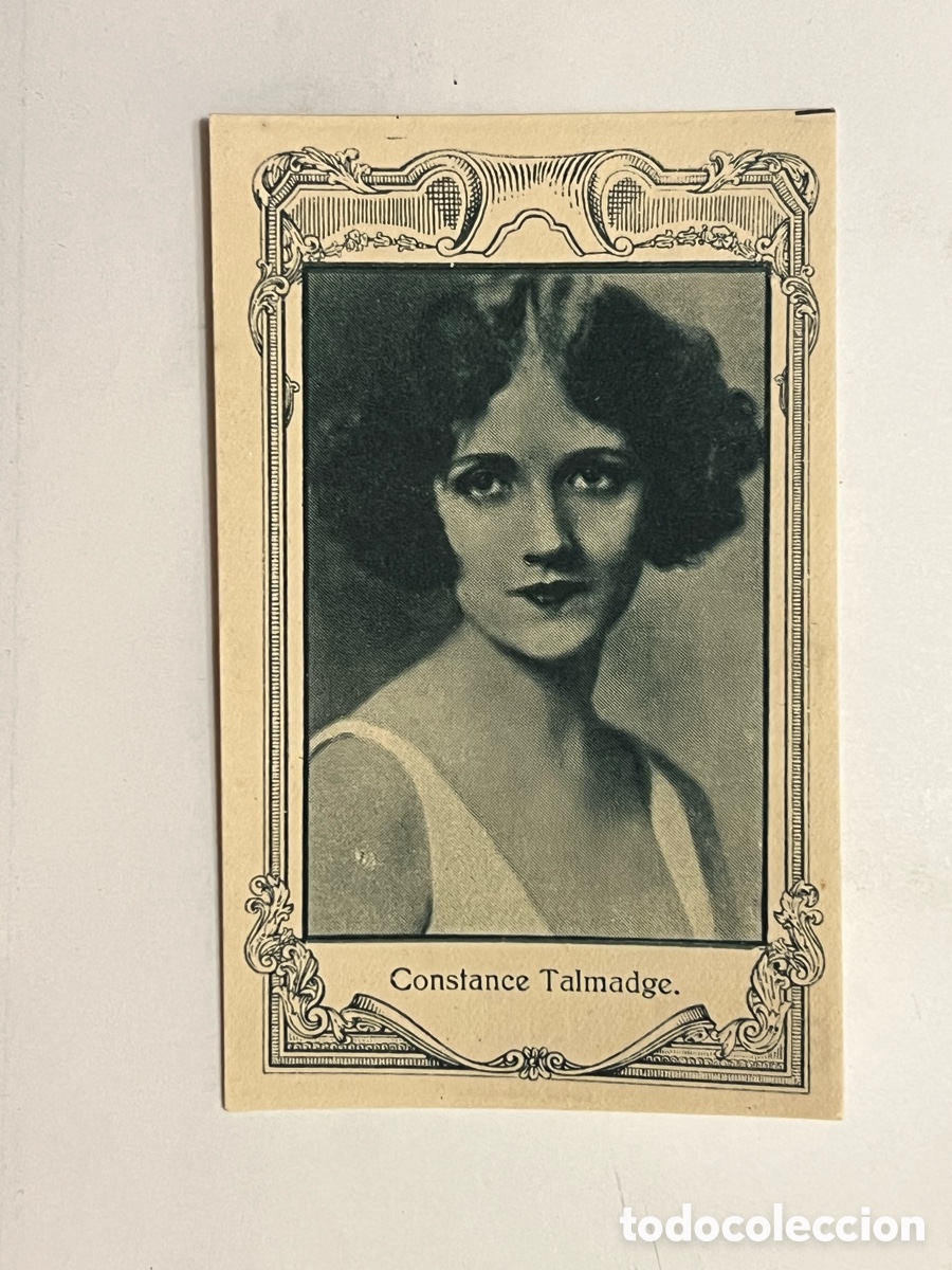 Coleccionismo cromos antiguos: CONSTANCE TALMADGE.. Artistas Cine Mudo. Chocolates Amatller, Serie A - No.18