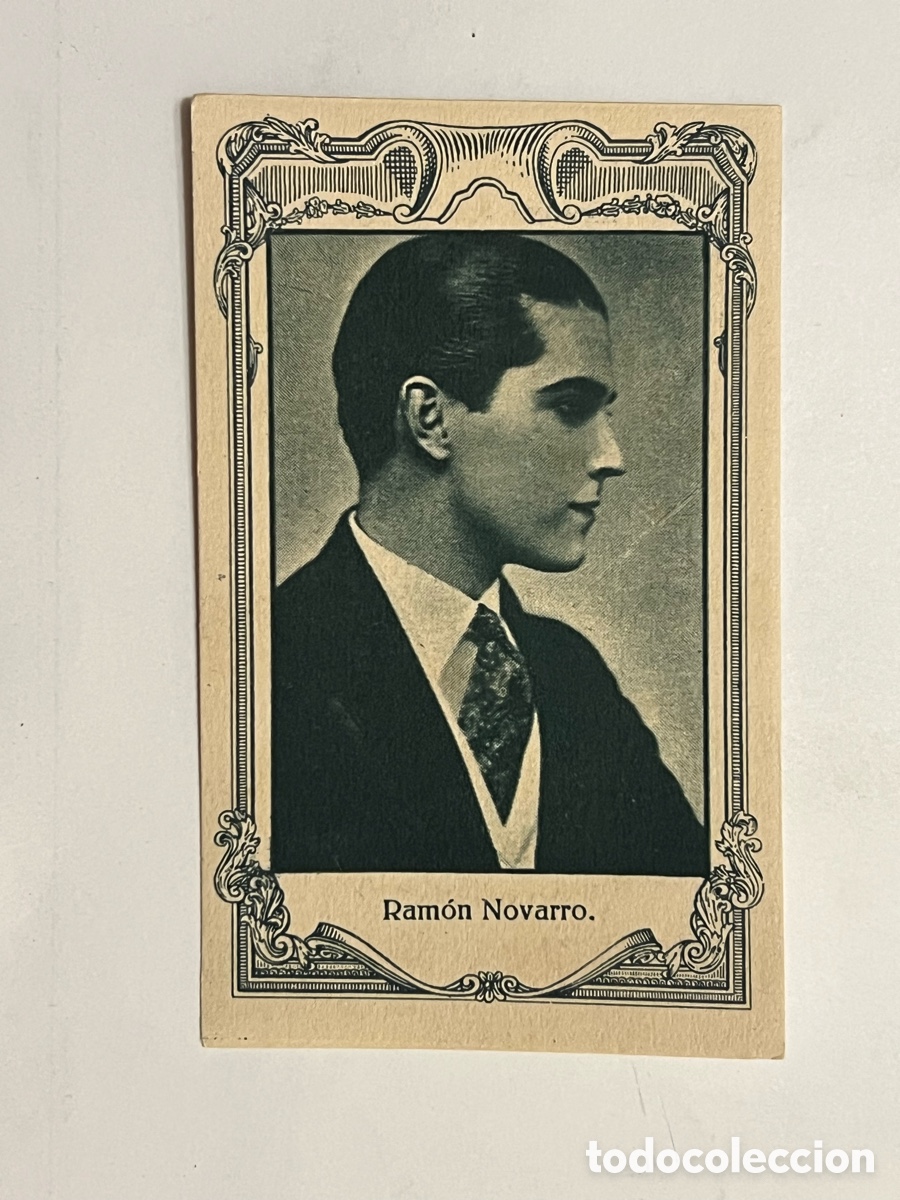 Coleccionismo cromos antiguos: RAM&Oacute;N NOVARRO.. Artistas Cine Mudo. Chocolates Amatller, Serie A - No.12