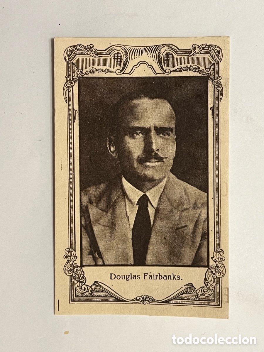 Coleccionismo cromos antiguos: DOUGLAS FAIRBANKS.. Artistas Cine Mudo. Chocolates Amatller, Serie A - No.10