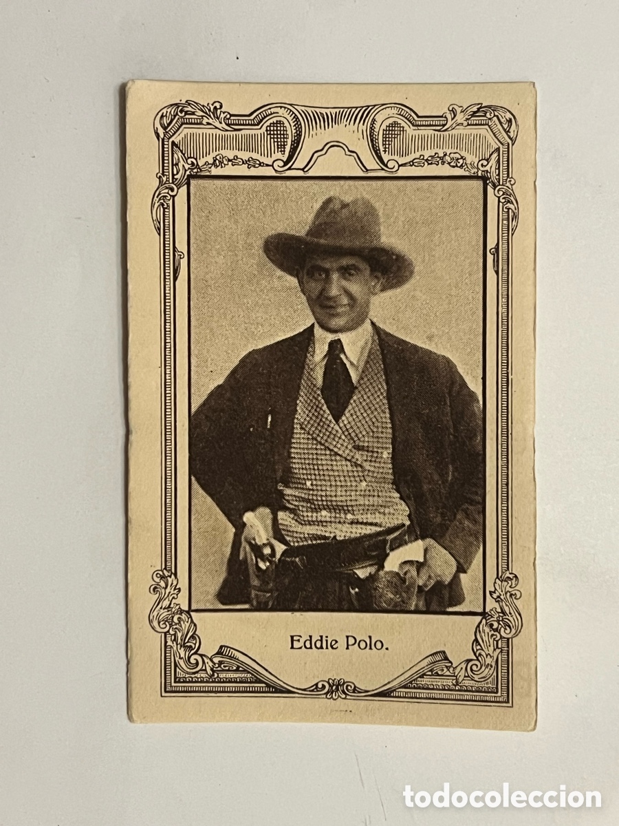 Coleccionismo cromos antiguos: EDDIE POLO.. Artistas Cine Mudo. Chocolates Amatller, Serie A - No.7