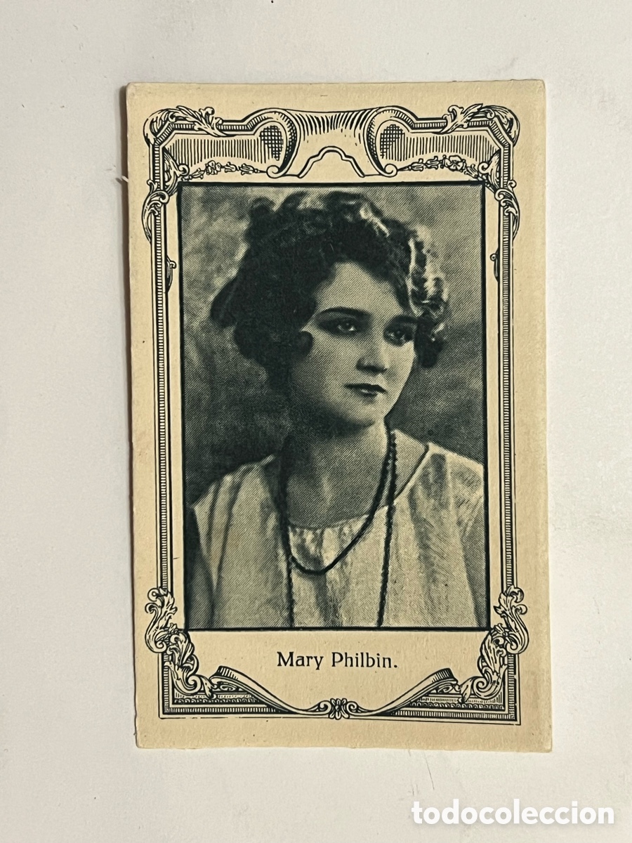 Coleccionismo cromos antiguos: MARY PHILBIN.. Artistas Cine Mudo. Chocolates Amatller, Serie A - No.6