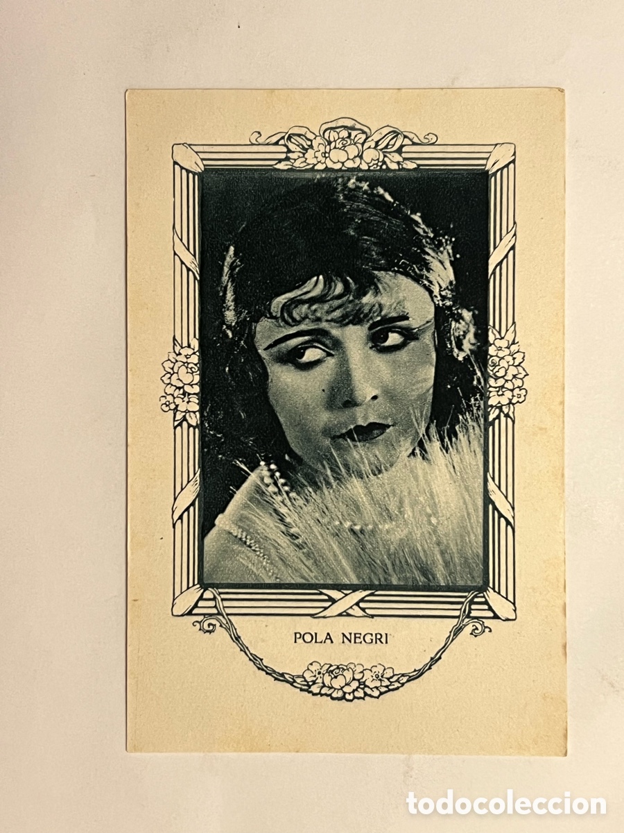 Coleccionismo cromos antiguos: POLA NEGRI.. Artistas Cine Mudo. Chocolates Amatller, Serie G, No.17