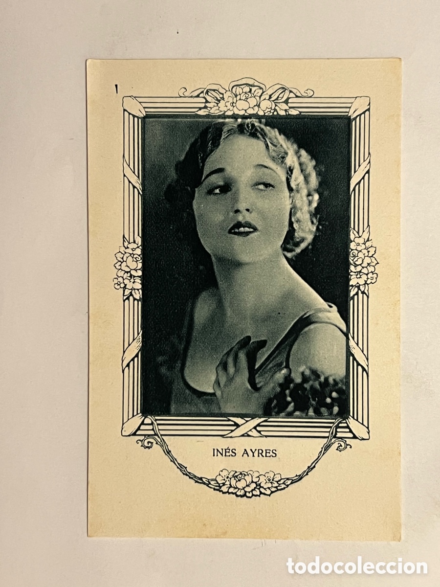 Coleccionismo cromos antiguos: INES AYRES.. Artistas Cine Mudo. Chocolates Amatller, Serie G, No.16