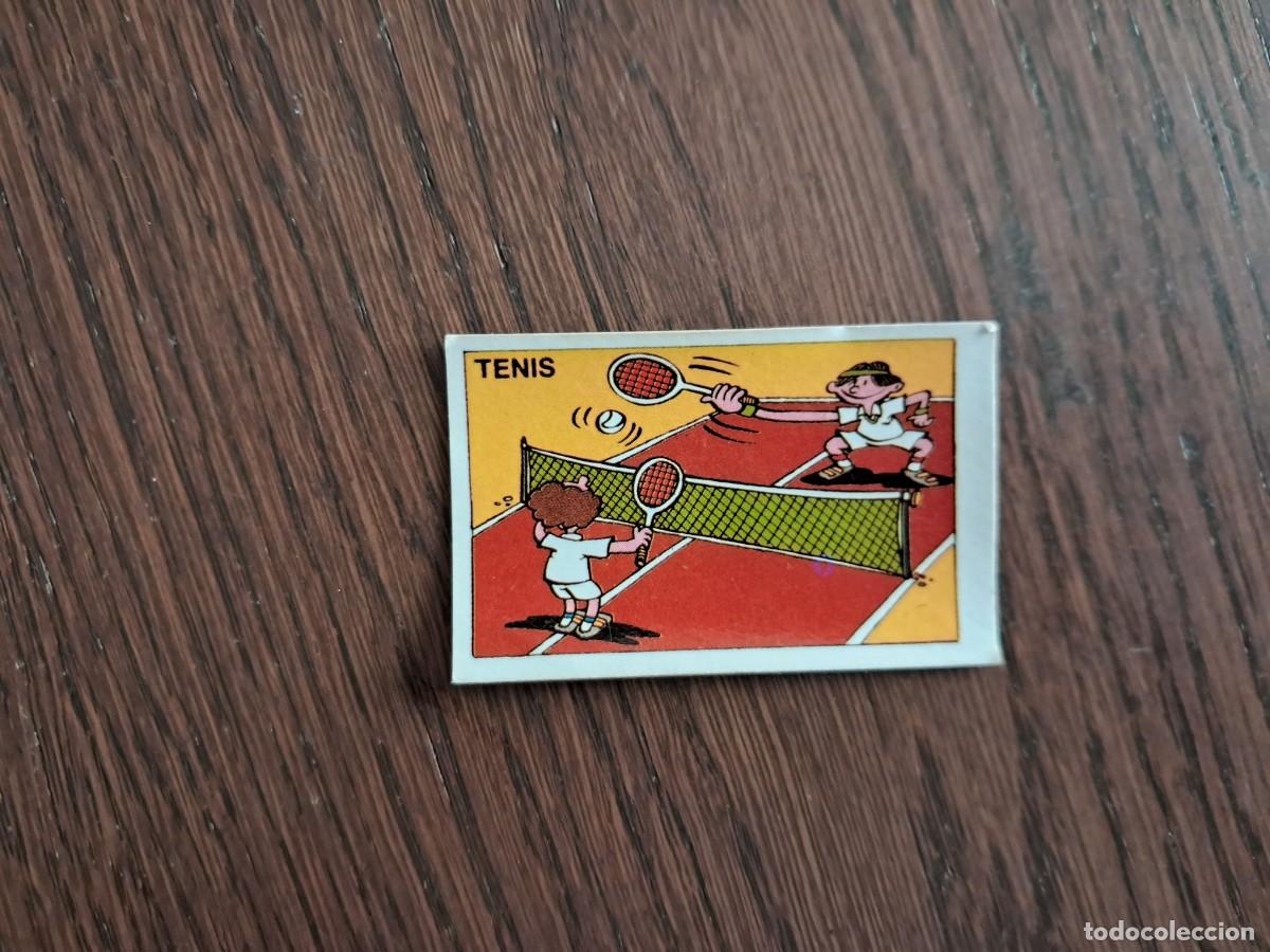 Coleccionismo cromos antiguos: CROMO CHICLES LOS OLIMPILOCOS. TENIS. DESPEGADO, A&Ntilde;OS 80