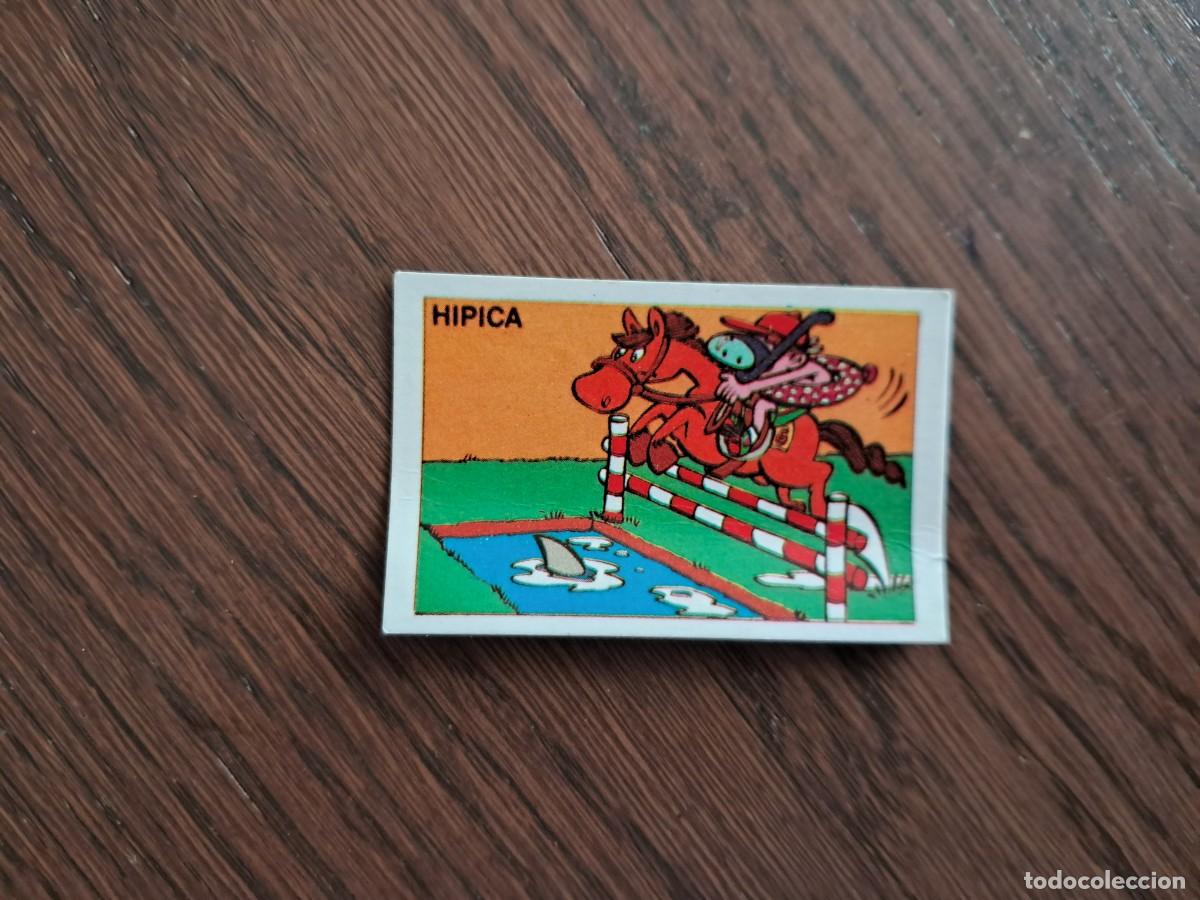 Coleccionismo cromos antiguos: CROMO CHICLES LOS OLIMPILOCOS. HIPICA. DESPEGADO, A&Ntilde;OS 80
