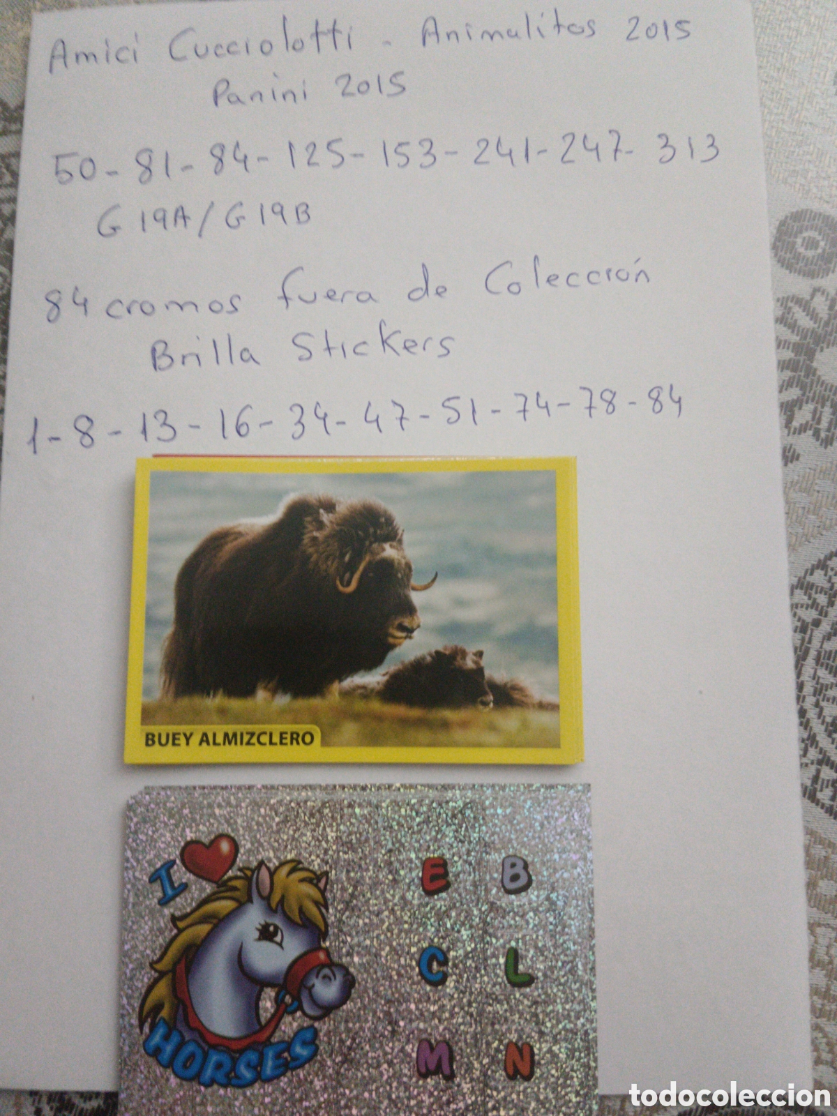 Coleccionismo cromos antiguos: Cromos Amici cucciolotti - animales 2015.
